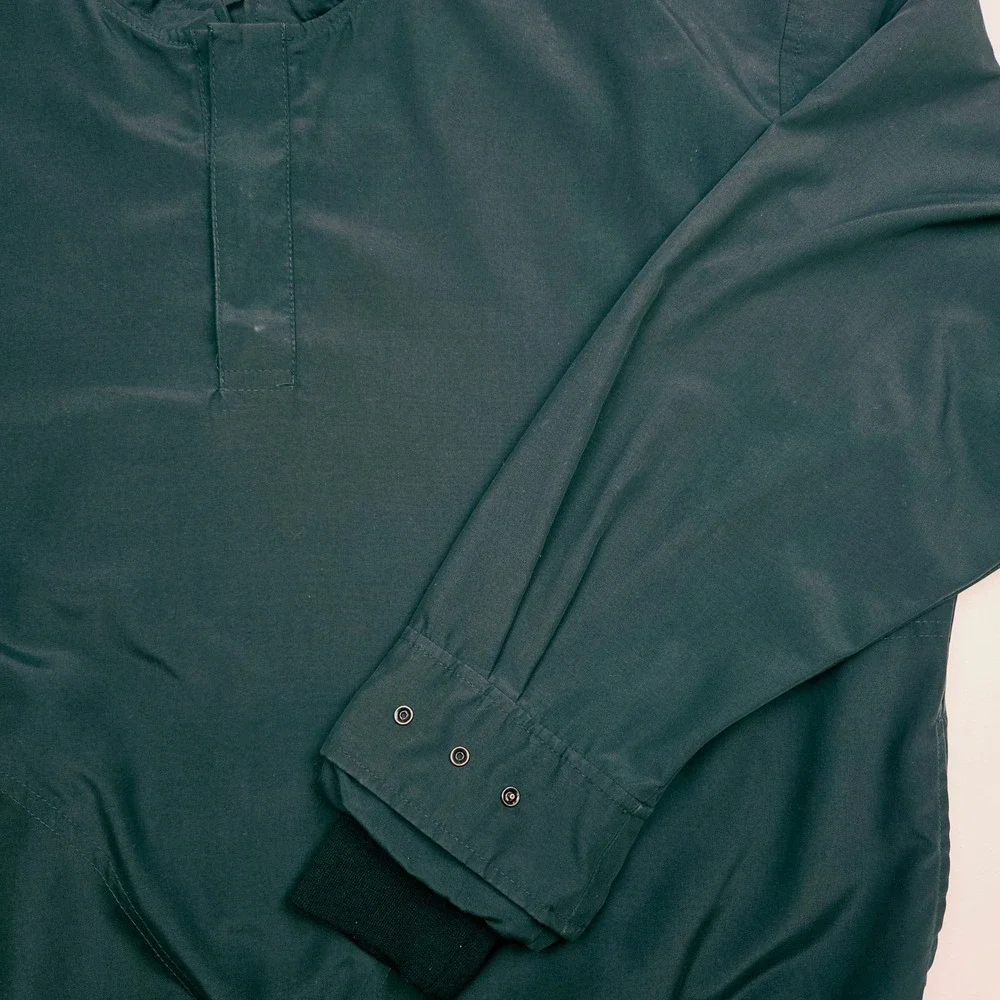 Zero Restriction Golf Windbreaker L Forest Green Vintage 90s USA Pullover